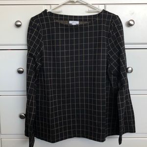 J. Jill Ponte Knit Button Sleeved Top MP NWT